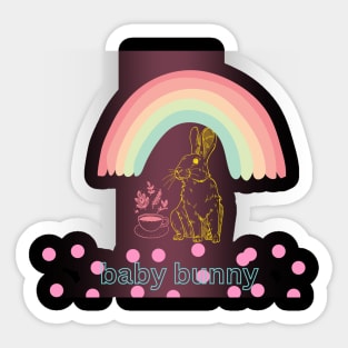 bunny baby Sticker